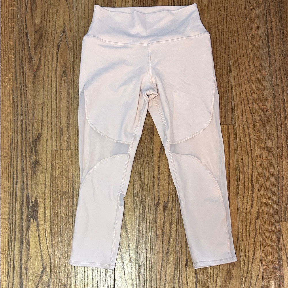 ALO Yoga | light pink mesh leggings-size medium